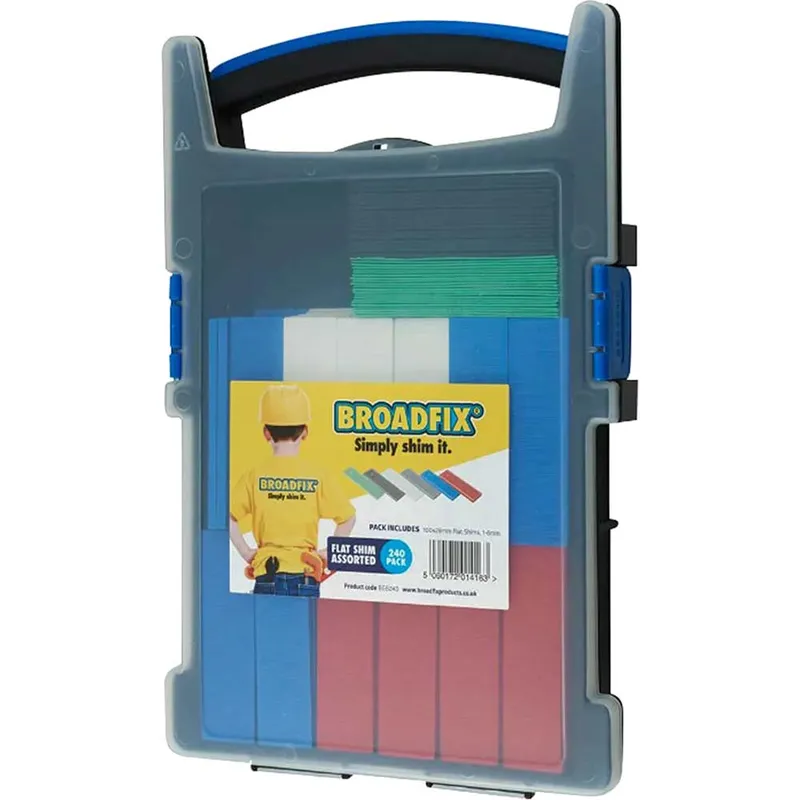 Broadfix Flat Packers Shim Assortment in Carry Case
