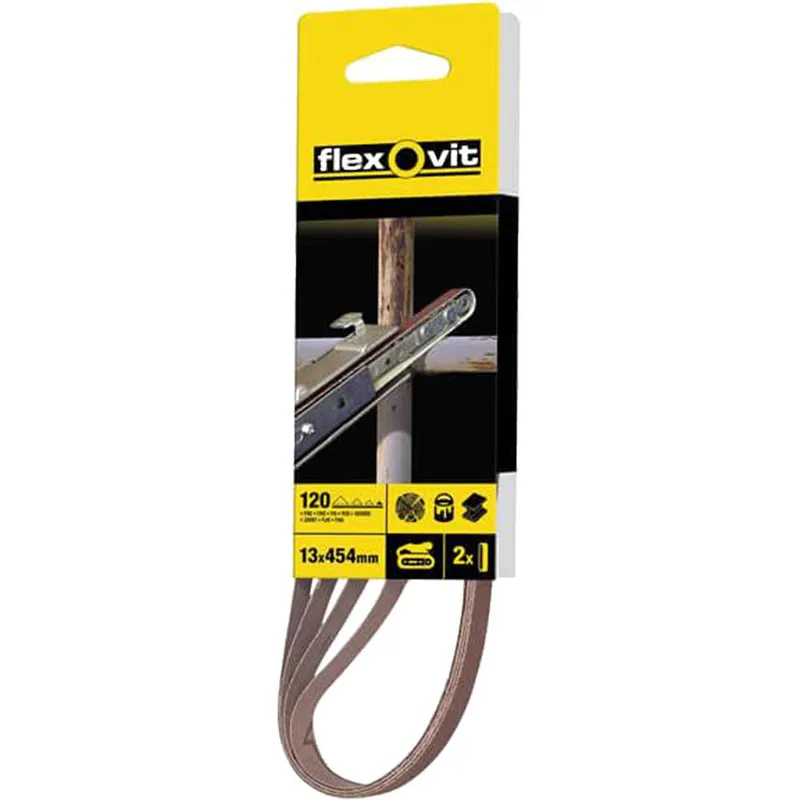 Flexovit Powerfile Sanding Belts 13mm x 454mm