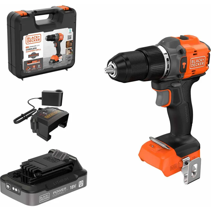 Black and Decker BLD783 18v Cordless Brushless Combi Drill
