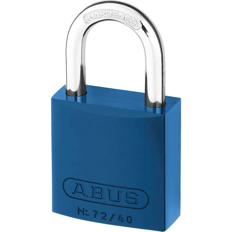 Abus 72 Series Aluminium Padlock Blue Keyed Alike