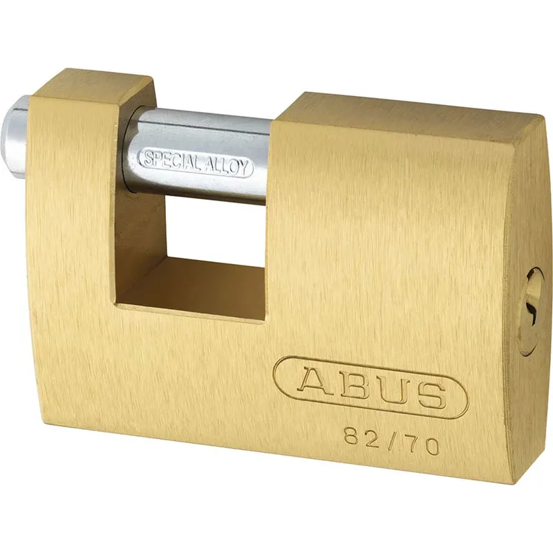 Abus 82 Series Monoblock Brass Shutter Padlock