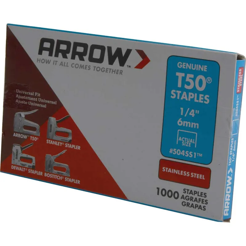 Arrow T50 Stainless Steel Staples