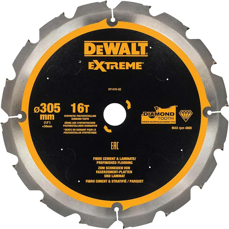 DeWalt PCD Fibre Cement Saw Blade