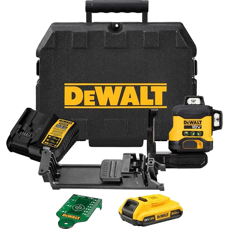 DeWalt DCLE34031 18v Cordless Self Levelling Cross Line GREEN Laser Level
