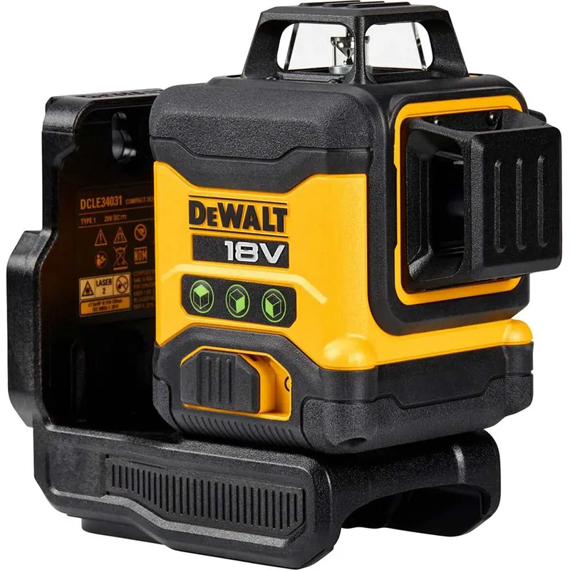 DeWalt DCLE34031 18v Cordless Self Levelling Cross Line GREEN Laser Level