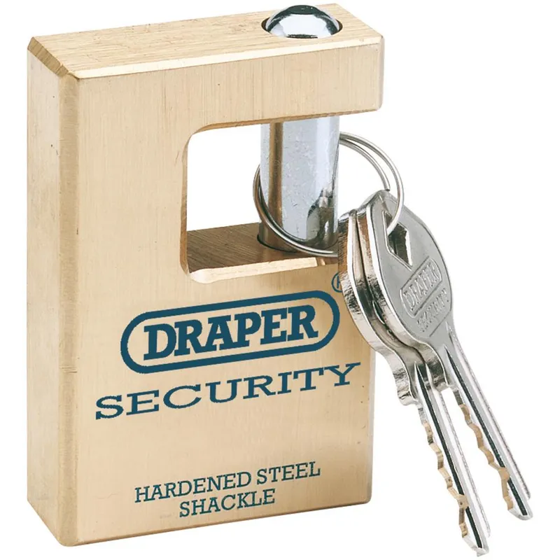 Draper Expert Solid Brass Padlock Closed Shackle