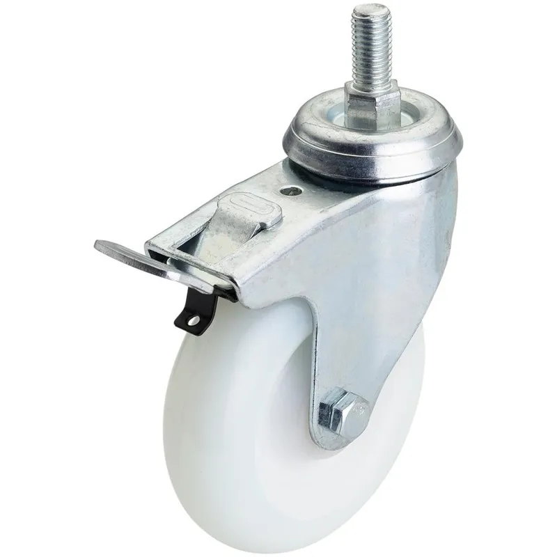 Draper Swivel Bolt Fixing Nylon Wheeled Casor and Brake