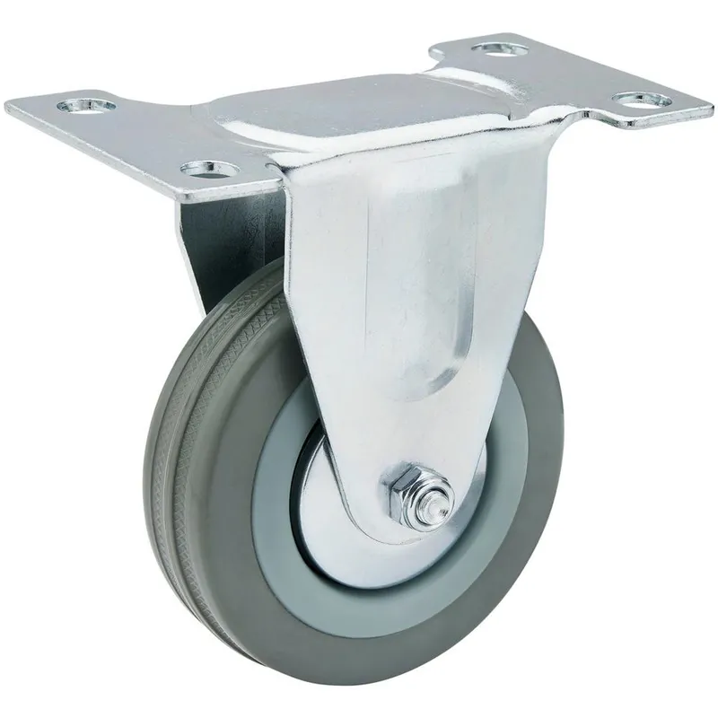 Draper Fixed Plate Fixing Rubber Wheeled Castor