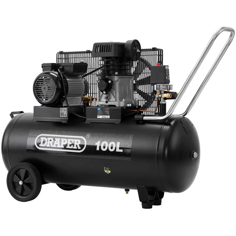 Draper DA100/330 Belt Driven Air Compressor 100 Litre