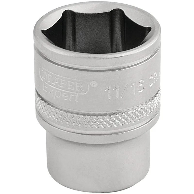 Draper 3/8" Drive Satin Finish Hexagon Socket Imperial