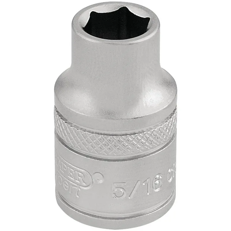 Draper 3/8" Drive Satin Finish Hexagon Socket Imperial