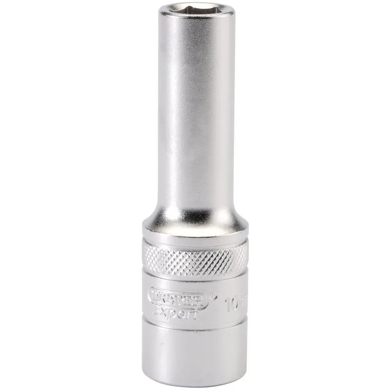 Draper 1/2" Drive Satin Finish Deep Hexagon Socket Metric