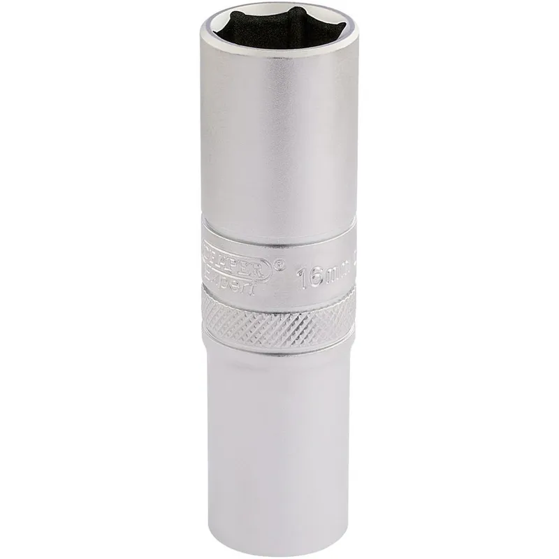 Draper 1/2" Drive Satin Finish Deep Hexagon Socket Metric
