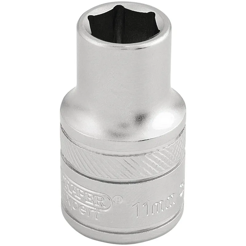 Draper 1/2" Drive Satin Finish Hexagon Socket Metric