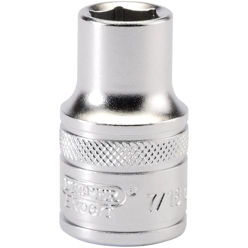Draper 1/2" Drive Satin Finish Hexagon Socket Imperial