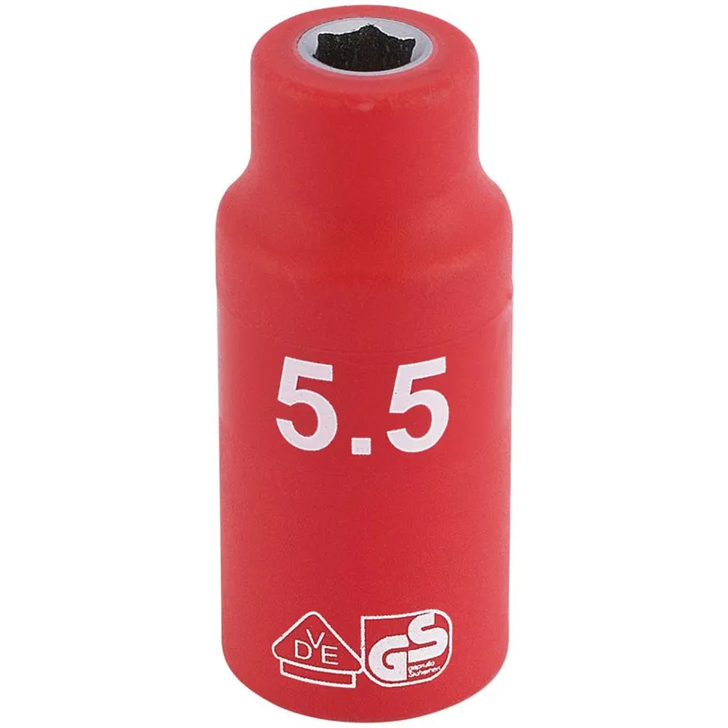 Draper 1/4" Drive VDE Fully Insulated Hexagon Socket Metric