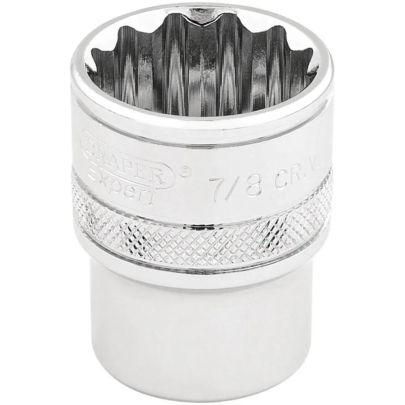 Draper 3/8" Drive Polished Finish Hi Torq Bi Hexagon Socket Imperial