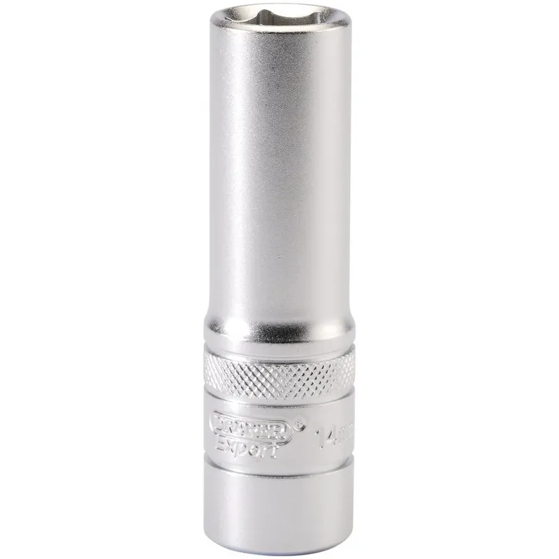 Draper 1/2" Drive Satin Finish Deep Hexagon Socket Metric