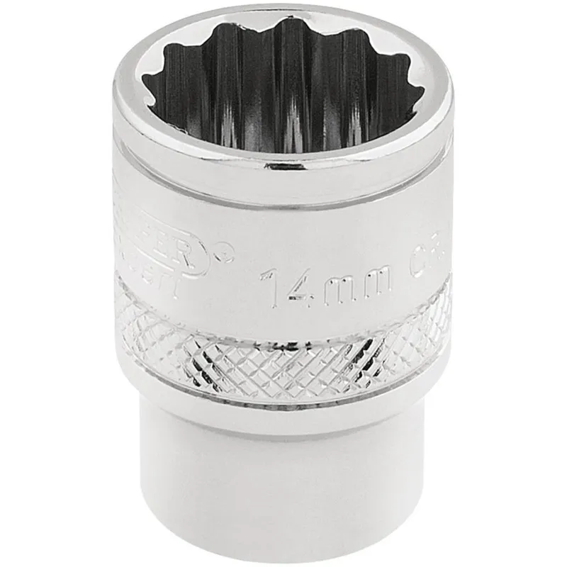 Draper 3/8" Drive Polished Finish Hi Torq Bi Hexagon Socket Metric