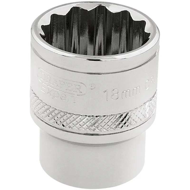 Draper 3/8" Drive Polished Finish Hi Torq Bi Hexagon Socket Metric