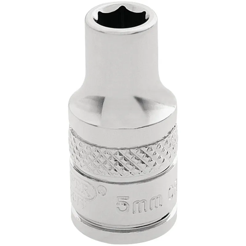 Draper 1/4" Drive Polished Finish Hexagon Socket Metric