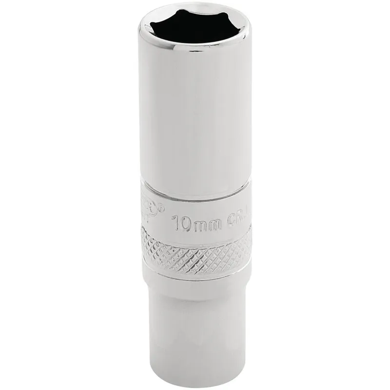 Draper 1/4" Drive Polished Finish Hi Torq Deep Hexagon Socket Metric