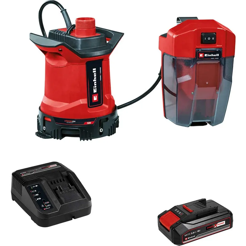 Einhell GE-DP 18/25 LL Li 18v Cordless Low Level Dirty Water Pump 7000 l/h