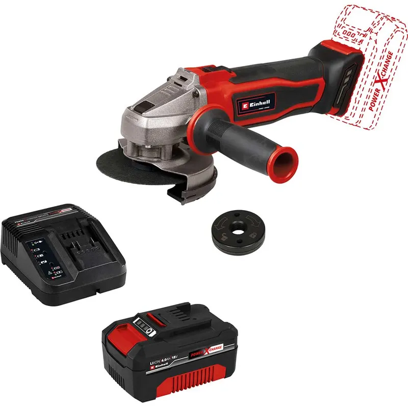 Einhell TE-AG 18/115 Q Li 18v Cordless Quick Fix Angle Grinder 115mm