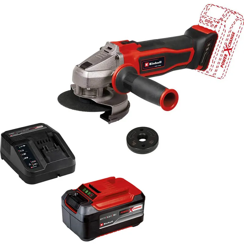 Einhell TE-AG 18/115 Q Li 18v Cordless Quick Fix Angle Grinder 115mm