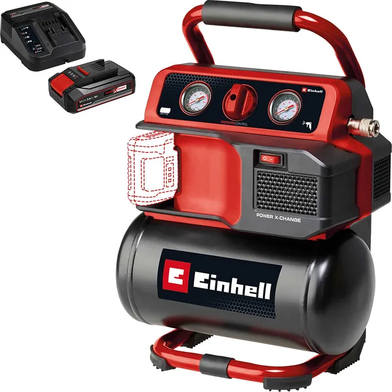 Einhell TE-AC 18/75 Li OF 18v Cordless Oil Free Air Compressor 5 Litre
