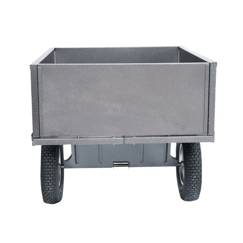Handy THGT500 Steel Garden Towable Dump Cart