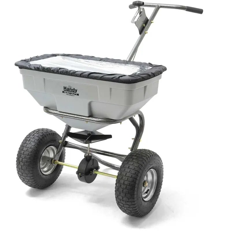 Handy THS125HDUTY Heavy Duty Push Feed, Grass and Salt Broadcast Spreader