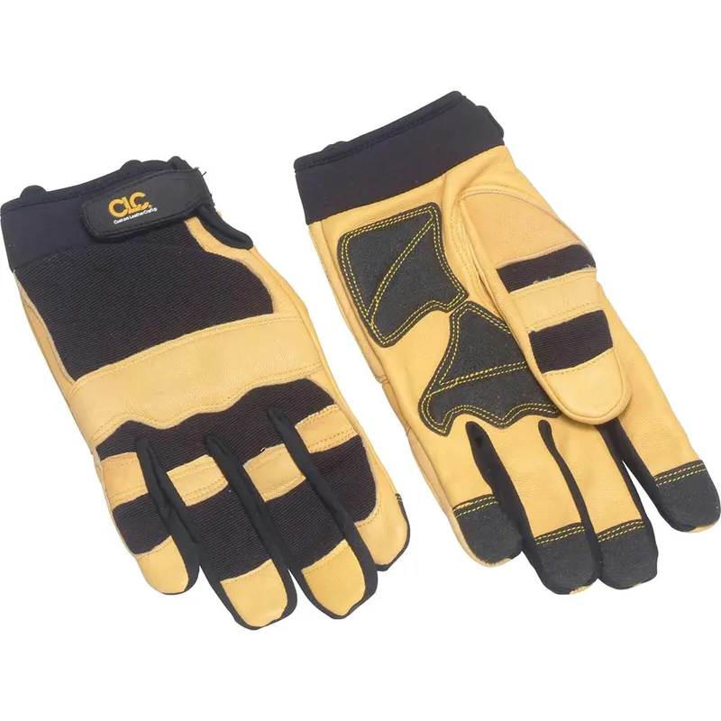 Kunys Hybrid Top Grain Leather Cuff Gloves