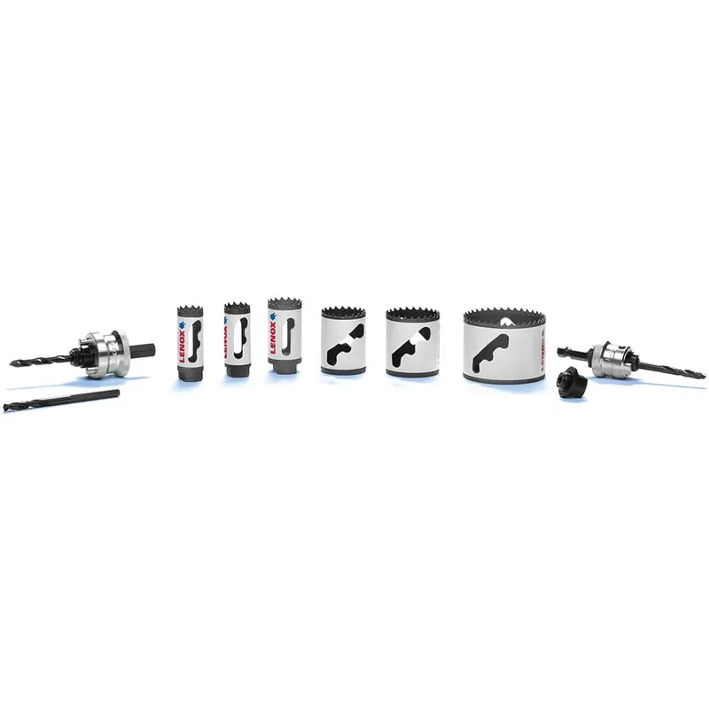 Lenox 9 Piece T3 Bi Metal Speed Slot Plumbers Hole Saw Set