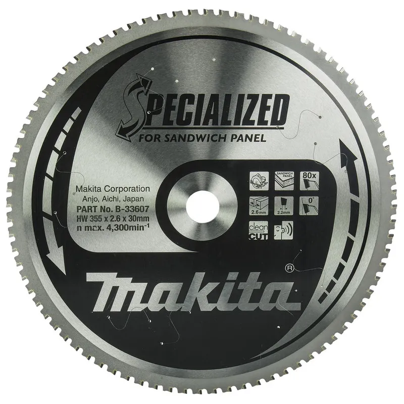 Makita SPECIALIZED Circular Saw Blade for Sandwich Panel Cutting