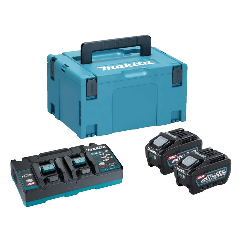 Makita 191U20-2 40v Max XGT Cordless 2 Battery 5ah and Charger Kit