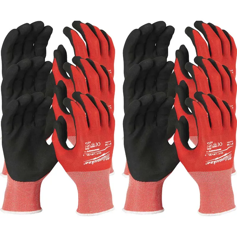 Milwaukee Cut Level 1 Dipped Work Gloves