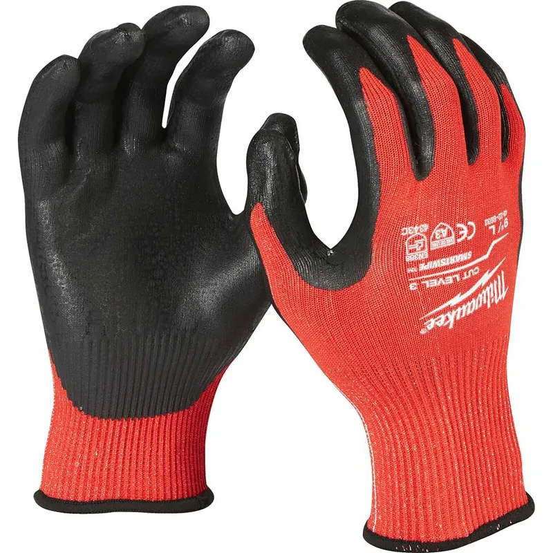 Milwaukee Cut Level 3 Dipped Work Gloves