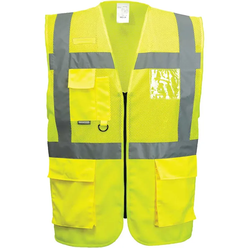Portwest Madrid Hi Vis Half Mesh Executive Vest