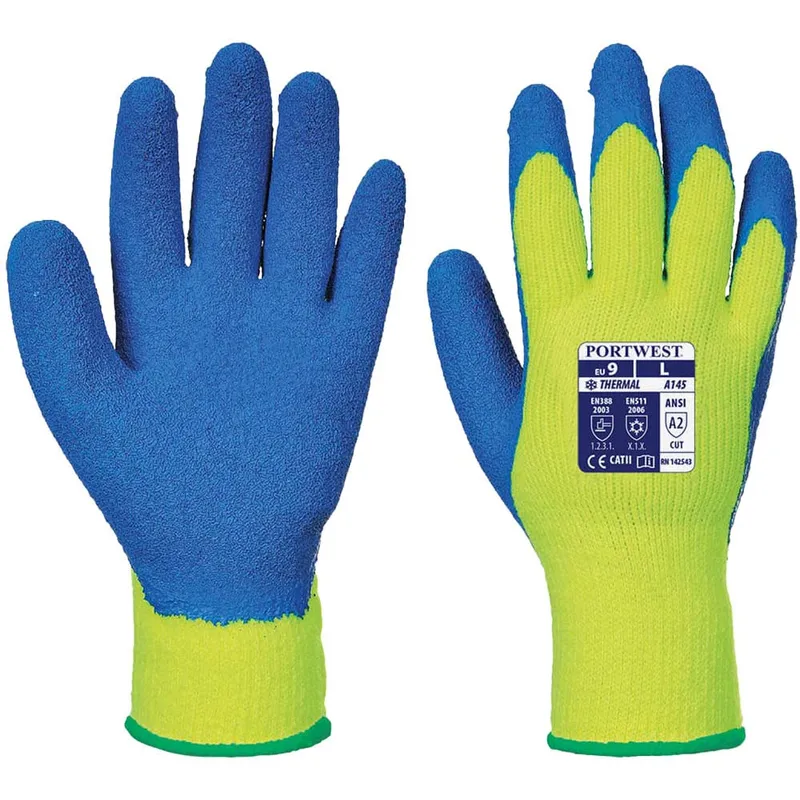 Portwest Latex Grip Gloves for Cold Conditions