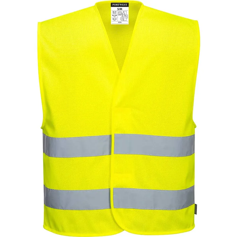 Portwest MeshAir Two Band Mesh Hi Vis Vest