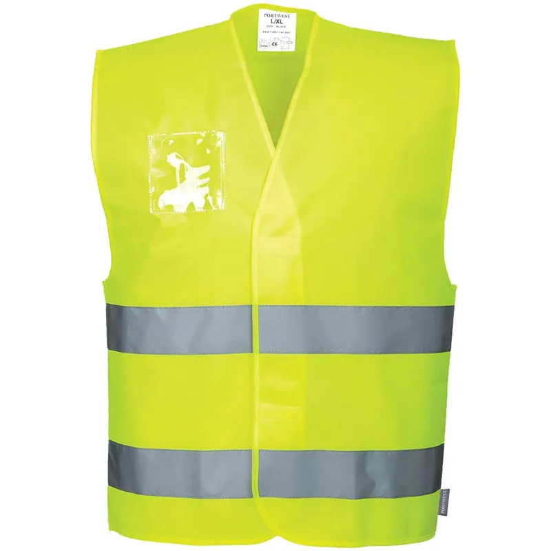 Portwest Dual ID Holder Class 2 Hi Vis Waistcoat