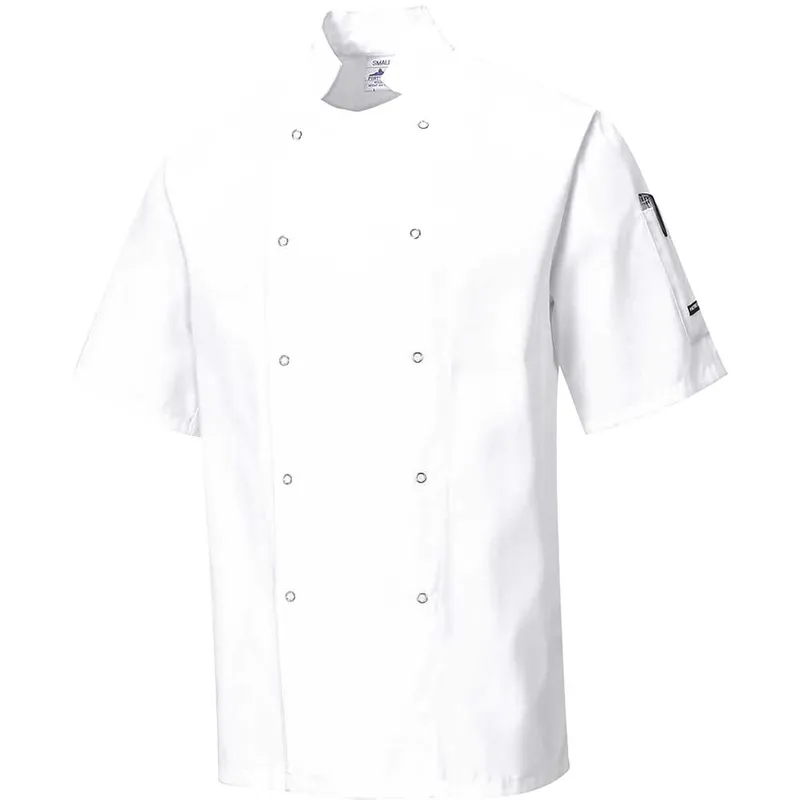 Portwest Cumbria Chefs Short Sleeve Jacket