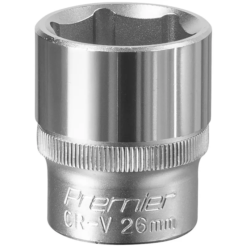 Sealey 1/2" Drive Hexagon WallDrive Socket Metric