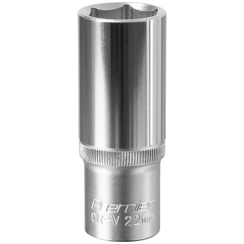 Sealey 1/2" Drive Deep Hexagon WallDrive Socket Metric