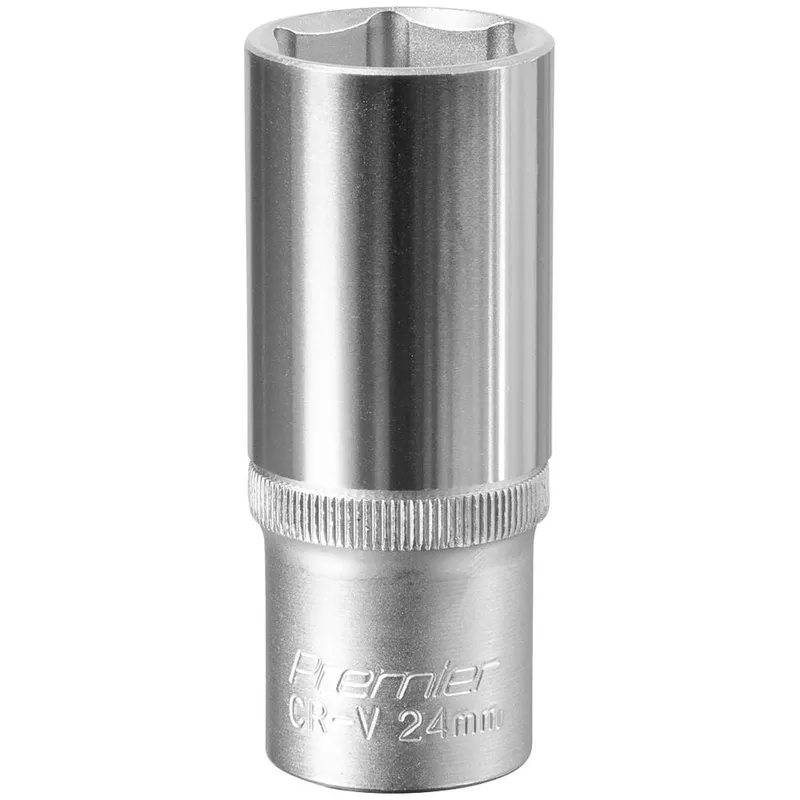 Sealey 1/2" Drive Deep Hexagon WallDrive Socket Metric
