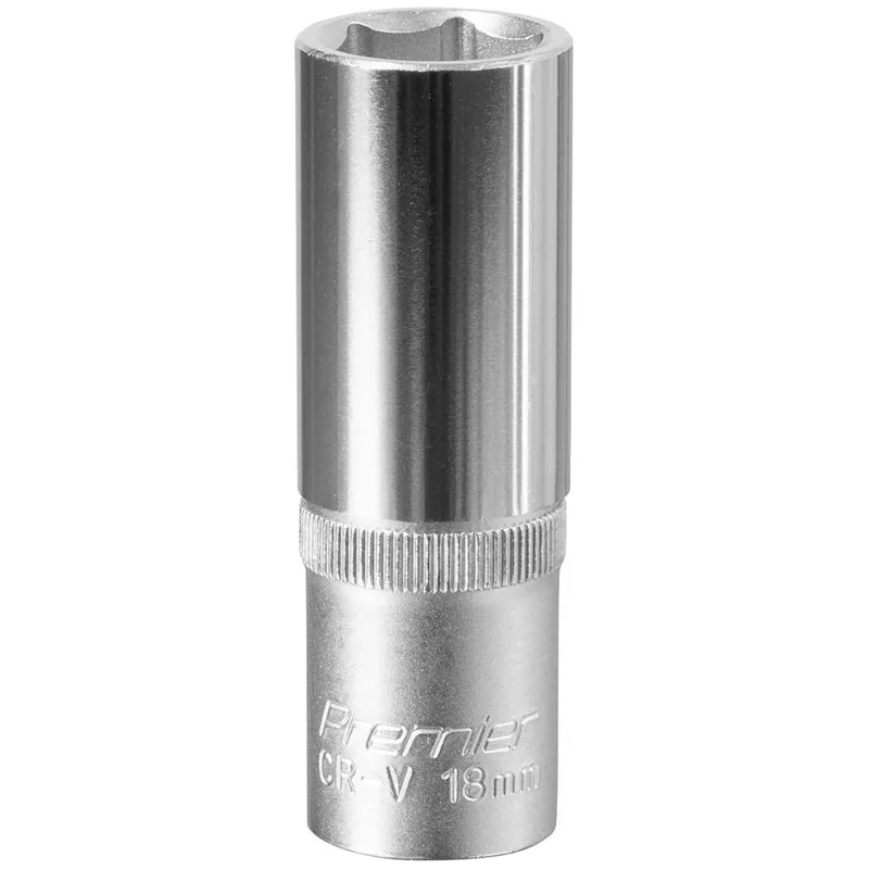 Sealey 1/2" Drive Deep Hexagon WallDrive Socket Metric
