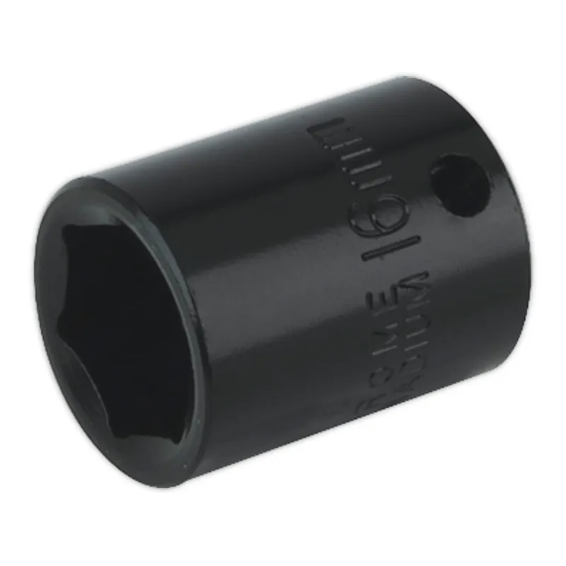 Sealey 3/8" Drive Hexagon Impact Socket Metric
