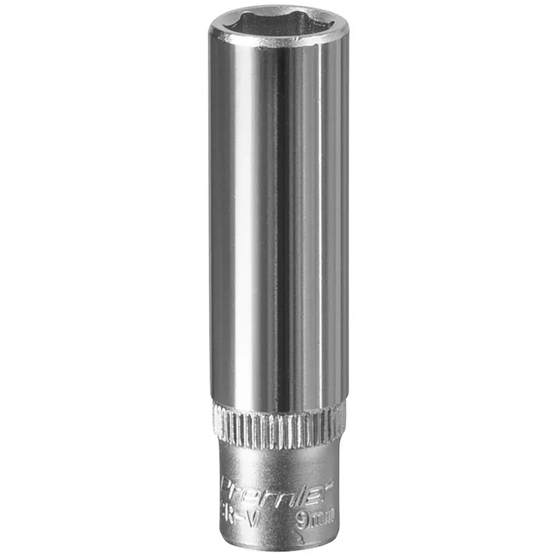 Sealey 1/4" Drive Deep Hexagon WallDrive Socket Metric
