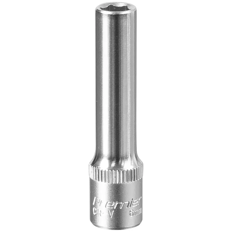 Sealey 1/4" Drive Deep Hexagon WallDrive Socket Metric